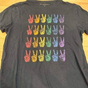 John Varvatos Black Crew Neck T-Shirt